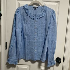 JCrew peplum collar shirt.  Like new.
